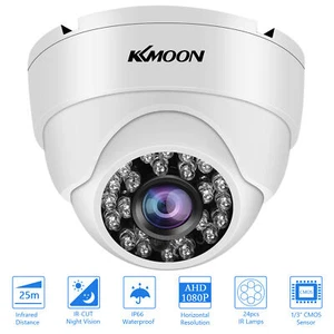 KKmoon 1080P 2MP CCTV Dome Camera Surveillance AHD Camera For Analog DVR T0I2 - Picture 1 of 12