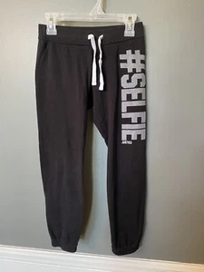 Justice Sweat Pants Joggers Girls Size 7 #selfie - Picture 1 of 5