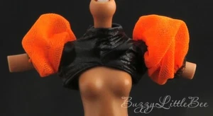 Monster hohe Puppe Casta wilde Hexe Halloween orange schwarz Schulter Oberteil Achselzucken - Bild 1 von 1
