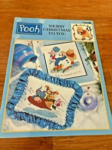 CROSS STITCH PATTERN  WINNIE THE POOH COLLECTION MERRY CHRISTMAS TO YOU 22 PGS - Picture 1 of 1
