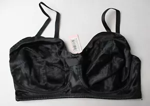 Playful Promises Women's Bettie Page Retro Bullet Bra DH3 Black 38DDD/F NWT - Picture 1 of 6