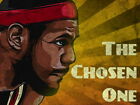 V0574 Lebron James The Chosen One King Miami Heat Poster Print Plakat