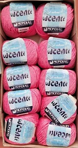 New Lot of 10 Balls Modial Cotton Yarn Pink #310 42yds 50g 50/50% Cotton/Rayon - Picture 1 of 5