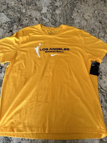 Men’s Los Angeles Sparks Nike Branded Shirt Yellow Size XXL Cover