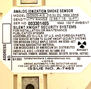 NUOVA TESTA INDIRIZZABILE SILENT KNIGHT SD505-AIS ION (50+ DISPONIBILI, SPEDIZIONE GRATUITA!) - Foto 1 di 3