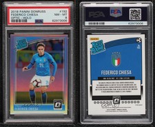 2018-19 Panini Donruss Rated Optic Holo Federico Chiesa #192 PSA 8 Rookie RC