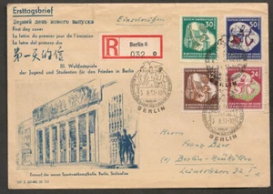 Deutschland DDR Briefmarken 1951 Dritte Weltjugendfest Ersttagsbrief - Bild 1 von 2