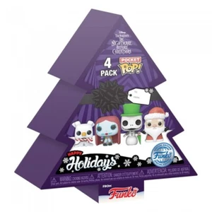 Funko Pocket Pop! 4 Pack Jack - Sally - Santa - Zero Nightmare Before Christmas - Picture 1 of 2