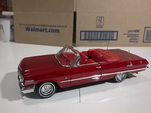 Welly 1963 Chevrolet Impala 1:26 Die Cast #2434 Red Loose No Box  - Picture 1 of 14