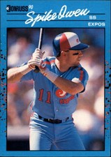 1990 Donruss Best NL Montreal Expos Baseball Card #6 Spike Owen