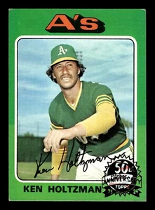 Topps Heritage Ken Holtzman 1975 50 aniversario recompra A's #145 2024 - Imagen 1 de 2
