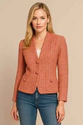 Women's Talbots Orange & Pink Tweed Blazer - Image 1 of 3