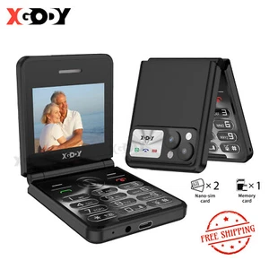 2025 Foldable Filp 2.4 Inch Unlocked Mobile Smart Phone 2G GSM Smartphone Mini - Picture 1 of 15