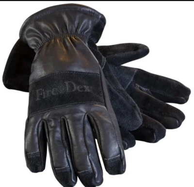 Fire-Dex Pro Full Finger Perfect Fit Premium Quality Soft Leather Glove Medium