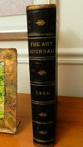 1882, The Art Journal, AMERICAN EDITION, FULL LEATHER, RESTORED, BEAUTIFUL!! - Picture 1 of 12
