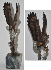 Vintage LEGENDS Eagle Outpost Sculpture 958/2500 K CANTRELL (Kitty Cantrell) - Picture 1 of 13