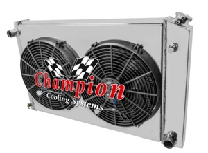 3 Row KR Radiator 19"x28",14" Fans,Shroud for 1973-1991 GMC Jimmy (Manual Trans) - Bild 1 von 9
