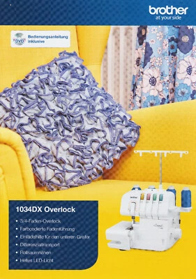 Brother 3/4-Faden Overlock Nähmaschine 1034DX / das Plus für Näher/-innen - Bild 1 von 4