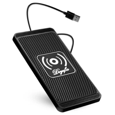 Car Wireless Phone Charger Pad Fast Charge Mat Dock 10W For Apple iPhone Samsung - Image 1 of 4