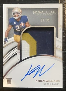 2022 Panini Immaculate Kyren Williams /99 Tri-Color Patch RPA Auto Rookie RC - Picture 1 of 2