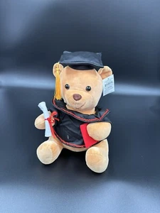 graduation stuffed bear, brown, 6 inches - Picture 1 of 2