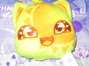 Aphmau MeeMeows Celestial Backpack Keychain Clip-On Plush SUN Yellow Cat Face - Picture 1 of 6