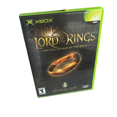 Lord of the Rings The Fellowship the Ring Xbox Game CIB W/Manual + Card - Image 1 of 4