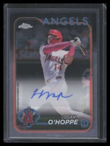 2024 Topps Chrome Update Autogramme ACLO Logan O'Hoppe Autogramm - Bild 1 von 2