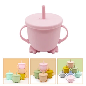 Silicone Cup with Straw Water Drinking Child - Picture 1 of 12