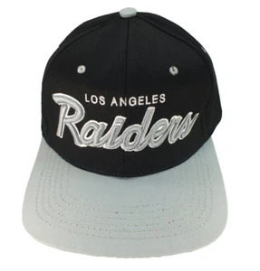 LA Los Angeles Raiders Snapback 3D Script Gorra Gorra NFL OSFM Adulto Ajustable 2 Tonos Nuevo - Imagen 1 de 6