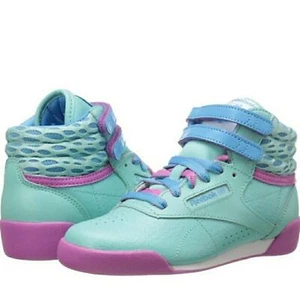 Reebok CLASSIC F/S HI JUNIORColor Blue/Blue Beam/Ultraberry size 5.5 big girls - Picture 1 of 12