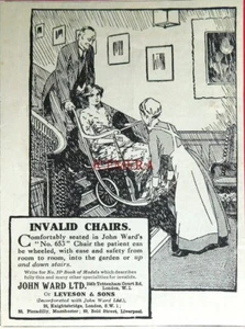 JOHN WARD WW1 Invalid Wheelchairs Advert #2 : Small 1917 Print - Picture 1 of 1