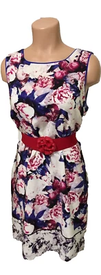 Женское шелковое короткое платье карандаш без рукавов цветочный Charlie Jade M - Изображение 1 из 4