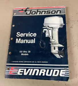 1987 OEM JOHNSON / EVINRUDE OUTBOARD CC 9.9 THROUGH 30 MODELS SERVICE MANUAL - Picture 1 of 2