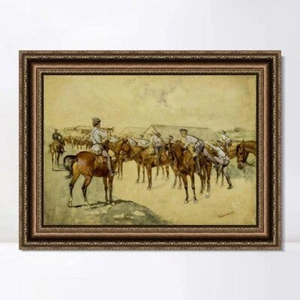 Arte enmarcado en lona Giclee estampado A Call to Arms por Frederic Remington decoración del hogar - Imagen 1 de 15