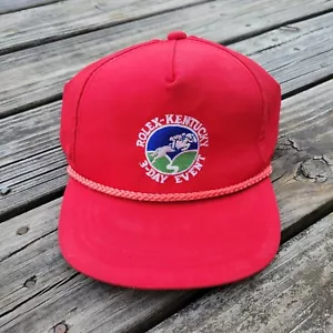 Vintage Rolex-Kentucky 3-Day Event Trucker Hat Yupoong Red Adjustable - Picture 1 of 9