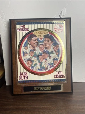 1994 Sports Impression 1927 Yankees Wooden -Numbered Collectors Plaque - Image 1 of 4