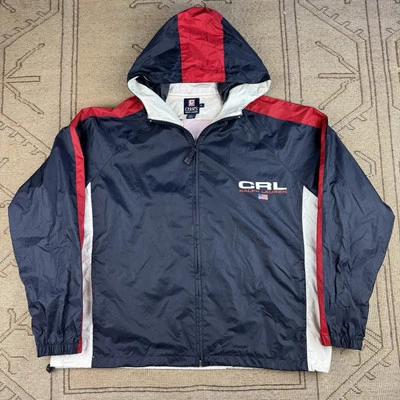 Vintage 90s Chaps Ralph Lauren Windbreaker Quarter Zip Jacket Size XL - Image 1 of 4