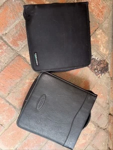 Case Logic 25 Page 200 Disc CD DVD Binder Black Faux Leather Canvas X2 - Picture 1 of 2