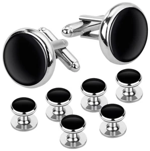8 pieces 0.433inch Tuxedo Studs are not easy to drop, Men ’s Cufflinks and... - Picture 1 of 7