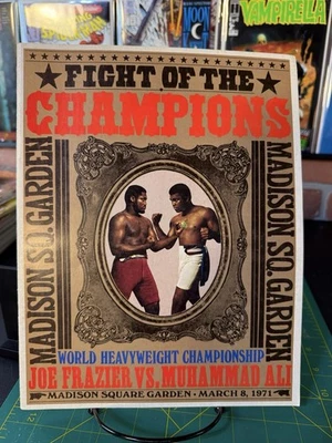 Muhammad Ali vs. Joe Frazier "Fight of the Champions" March 1971 Boxing Program - Image 1 of 2