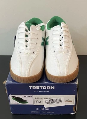 Tênis Tretorn Feminino Nylite 2.0 Almofadado Acabamento Verde Branco Novo na Caixa 8M - Imagem 1 de 4