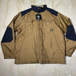 Caterpillar CAT Men’s Quilted Work Jacket Construction 2XL Water Resistant - Picture 1 of 14