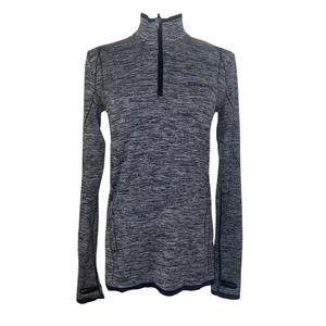 Craft Damen Medium Langarm 1/4 Reißverschluss grau Trainingsshirt - Bild 1 von 8