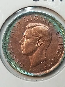 1945 Canada 1 cent coin Uncirculated - Bild 1 von 3