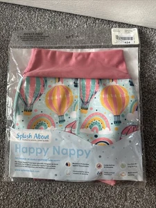Splash About Happy Nappy For Children Size X Large 1-2 Years In Pink Ballon - Picture 1 of 3