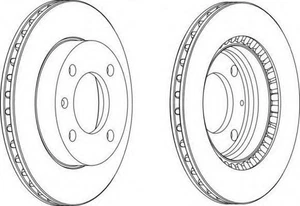 2x Front Brake discs for FORD FIESTA MK 1 76-83 MK II 83-89 - Picture 1 of 11