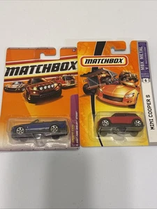 Lote de 2 coches Matchbox Shelby y Mini Cooper S 07 con metal MBX - Imagen 1 de 3