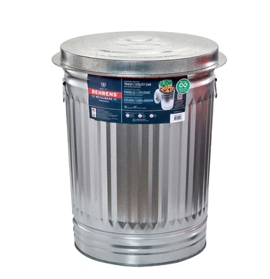 Behrens 31-Gallon Steel Trash Can