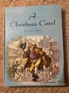 A Christmas Carol by Charles Dickens - vintage illustrated hardcover book - Imagen 1 de 7